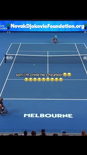 bro broke the rules 🥺 #fyp #viral #wheelchairtennis #djokovic #tennis | tennis