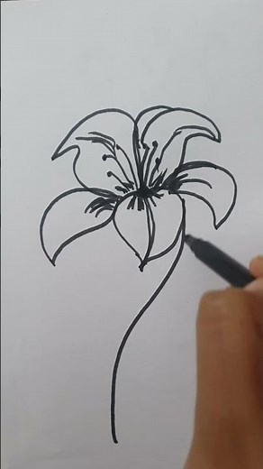 🌸 Beautiful Lily Flower Painting | Easy Acrylic Painting Tutorial for Beginners 🎨✨