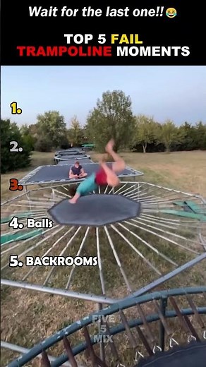 Top 5 Fail Trampoline Moments!