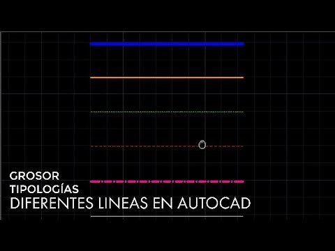 Como hacer líneas discontinuas y con diferente grosor en AUTOCAD (FACIL)