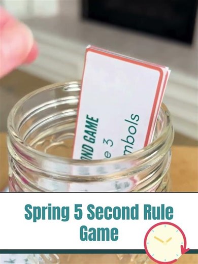 Fun Spring 5 Second Rule Game & Cards