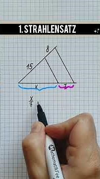 This is how the first intercept theorem works! 🤓 #math #intercepttheorems #mathematicsfairy #inte...