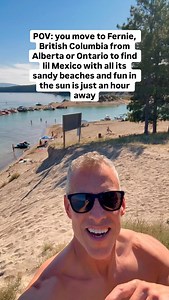 Sandy beaches in British Columbia hour away… Seriously… Wait until you get to experience Fernie in the summer! (Send this to your lake buddy) You relocated to Fernie, BC from Calgary, Lethbridge or Edmonton, for the deep snow, skiing and sledding. Now… What would you say if I told you that the summer in Fernie Lifestyle was way better than winters in British Columbia? You see, we have this summer lake playground called Lake Koocanusa. Here’s what that means: ✅ You can live in Fernie and be on th