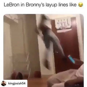 Layup line LeBron ⛹🏽‍♂ Via kingjosiah54/Instagram | NBA Memes