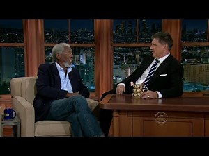 Late Late Show with Craig Ferguson 7/9/2013 Morgan Freeman, Cathy Ladman