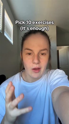 Addie Coffelt on Instagram: "10 exercises is good enough for 90% of people. Do each one twice per week for 2-4 sets and watch the gains come👍🏻"