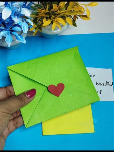 DIY super easy Envelopes for journals, gift and craft storage ❤️❤️❤️#viralvideo #trendingshorts 🎁🎁