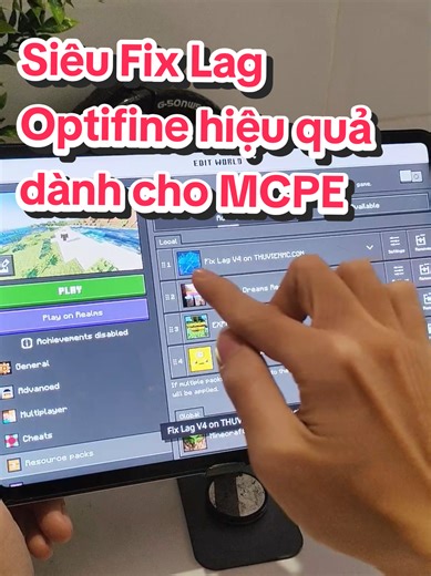 Siêu Fix Lag Optifine hiệu quả dành cho MCPE #maxkoo