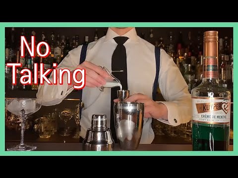 Bartender ASMR making 40 cocktails
