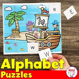 Kindergarten Alphabet Puzzles Centers ABC Order