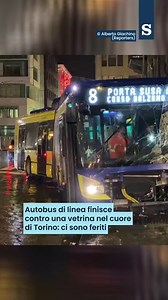 919K views · 3.9K reactions | Nel pomeriggio di martedì 16 dicembre un bus della linea 8 ha urtato un’automobile e poi è finito contro la vetrina di un esercizio commerciale: è successo nel pieno centro di Torino, in via Cernaia. Sul posto sono intervenuti i soccorsi per assistere i feriti, che sarebbero almeno tre. Non sono gravi e sono stati trasportati in ambulanza all'ospedale Mauriziano con codici verdi Il racconto di Caterina Stamin è su La Stampa - Torino | La Stampa | Facebook