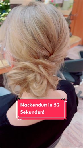 Nackendutt in 52 Sekunden! Lifehack DIYHair