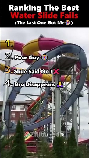 Ranking Best water Slide Fails 😭#heenaprajapati