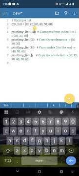 slicing in python #pythonprogramming #pythontutorial #python
