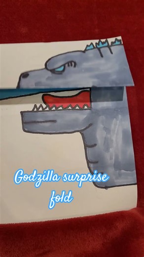 Godzilla surprise fold#shorts#monster.verse