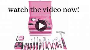 Watch Apollo Tools pink metal tool chest on Amazon Live