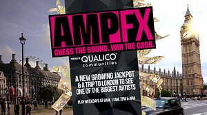 1.9K views | AMP-FX continues with a NEW SOUND & NEW JACKPOT!! Guess the Sound. Win the Cash! ...and the trip of a life-time to see one of the biggest artists in London this Summer! ✈️ Your next chance to play is coming up on AMP Mornings with Katie & Ed at 8am. More: https://www.ampcalgary.com/ampfx/ | AMP Radio | Facebook