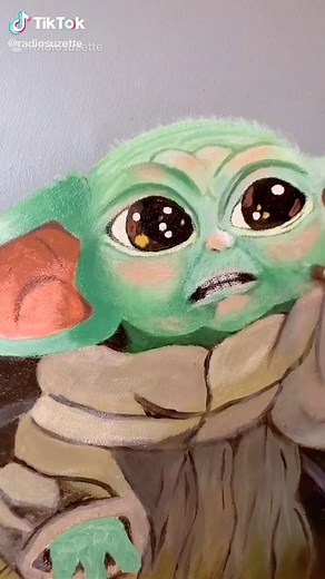 Creating a Baby Yoda Painting from Scratch