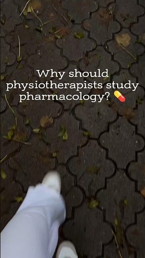 💊 Pharmacology isn't just for doctors—it matters in physiotherapy too.