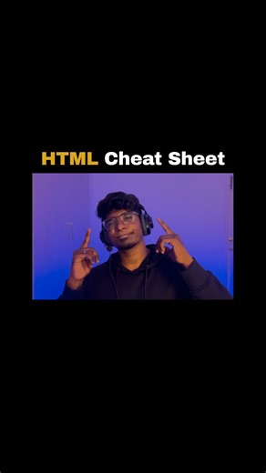 Kavin | Developer | HTML CheatSheet 🔥🔥 . DM or Comment ‘HTML’ for site link 🔗 . @minimalcodemind . More and more CSS & JavaScript content will be seen.... | Instagram