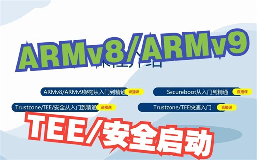 ARMv8/ARMv9/Trustzone/TEE/安全启动secureboot-课程介绍