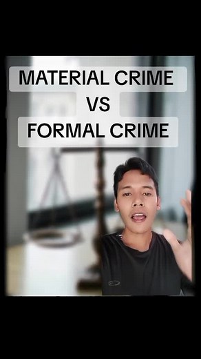 Understanding Material Crime vs Formal Crime in Criminology