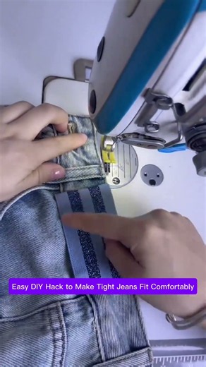 How to Make Tight Jeans Fit Comfortably | Easy Waist Extender Hack