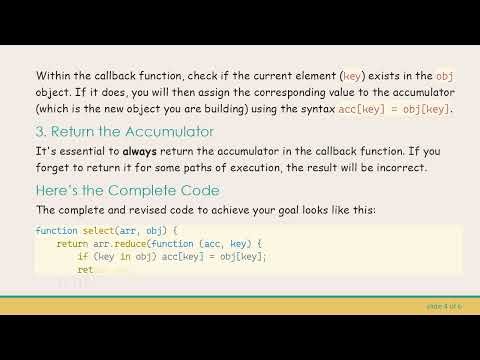 How to Use JavaScript Reduce to Match Keys in an Object