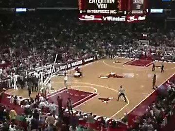 April 14, 1993: Chicago Bulls fan Don Calhoun attends his first Bulls game in three years and throws in a 75-foot shot that wins him $1,000,000.Calhoun was selected to shoot because a Bulls employee felt his “suede hiking boots wouldn’t scuff the court."