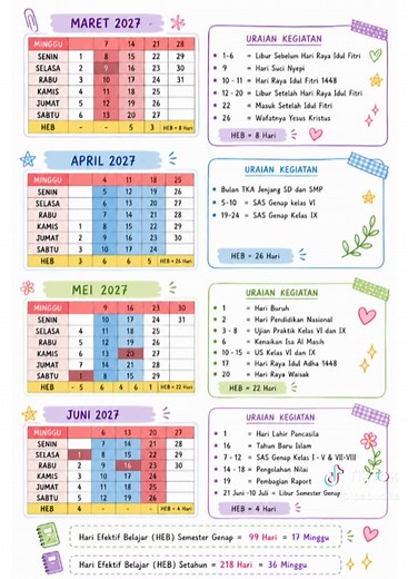 Kalender Pendidikan 2026/2027 - Jadwal Tahun Ajaran & Libur Sekolah