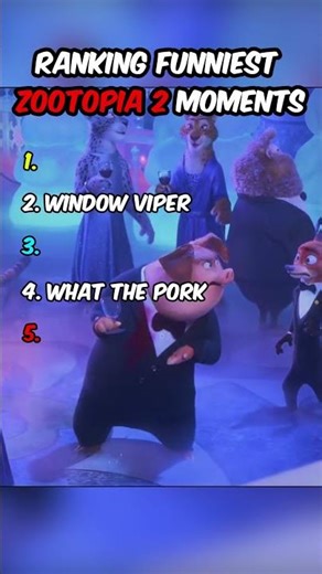 Ranking Funniest Zootopia 2 Moments