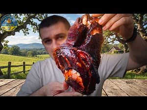 24 hours in brine and 6 hours over the fire — hot-smoked PORK KNUCKLE!