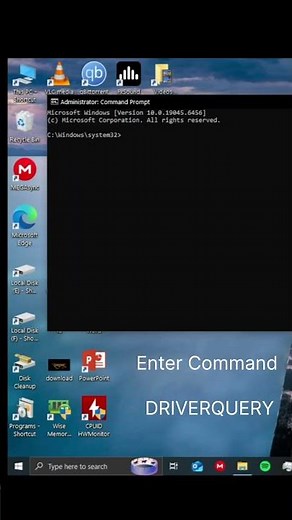 🔥CMD EASY TRICK TO CHECK ALL THE DRIVERS ON YOUR PC🔥 #drivers #windows10 #shorts #trend #techtips
