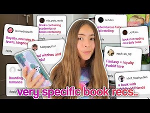 specific book recs based on YOUR requests..*read these rn!!*