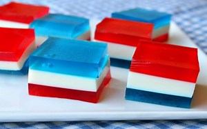 Red, White and Blue Finger Jello