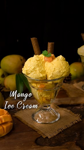 300K views · 821 reactions | Mango Ice Cream Recipe #MangoIceCream #reels #homemademangoicecream #icecream #homemadeicecream #homecookingshow Ingredients Alphonso Mango - 5 Nos Sweetened Whipping Cream - 400 Ml To Make Condensed Milk Milk - 500 Ml Saffron Sugar - 1 Cup | Home cooking | Facebook