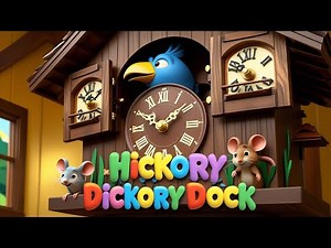 Cuckoo Bird Pops Out and Sings | Pixar-Style Clock Animation for Kids