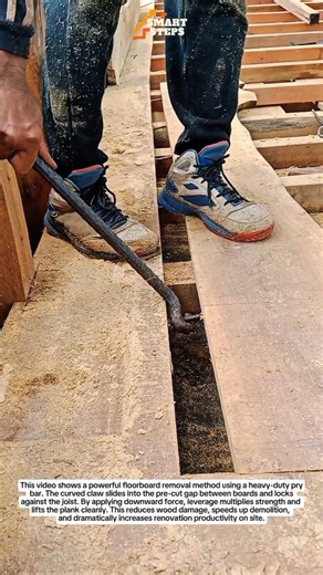 INSANE Floorboard Removal Trick Contractors Don’t Want You to Know! #DIY #Construction #Tools