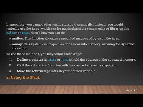 Dynamically Allocating Memory in x86 Assembly: A Beginner's Guide