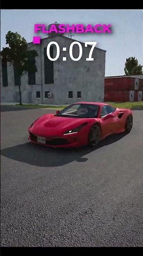 Ferrari Crash 😢 Flashback 🚘 #shorts