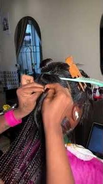 knotless braids hairstyle bone straight extensions