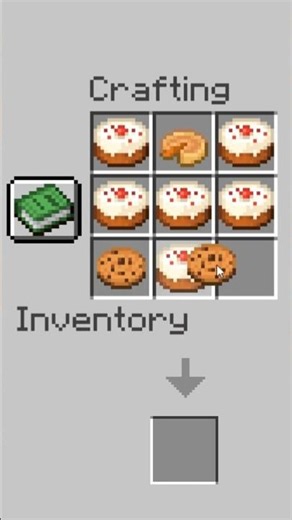 Crafting a CUPCAKE in Minecraft! 🧁🤯#minecraft #mcpe