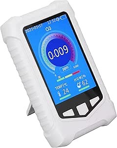 Air Detector, Handheld Colorful Ozone Meter Detector with USB Charging and Sensitive Sensors for Air Quality Testing, Indoor Air Quality Meters