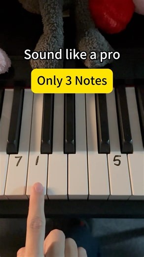 Only 3 Notes, Play It Like a Pro #piano #pianotutorial #easypiano #pianomusic #tutorial
