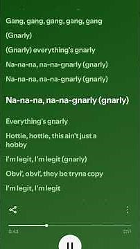 Gnarly|Katseye|Clean Lyrics|Spotify|