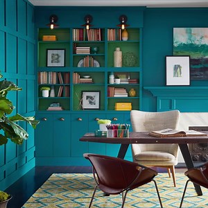 Add instant wow factor with our Color of the Year 2018, Oceanside SW 6496. | Sherwin-Williams
