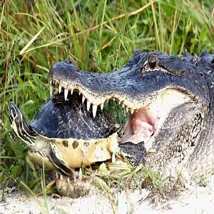 Alligator Attempting To Eat A Turtle | Awesome Fishing