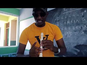 Learning East African anthem. on a descant recorder