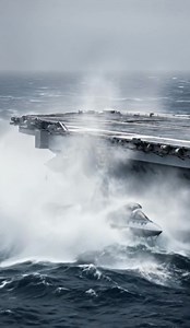 Watch as the Russian Su-57 stealth fighter jet attempts a daring emergency landing on a storm-ravaged aircraft carrier. With massive waves crashing over the ship's bow and the arrestor wire snapping, witness the catastrophic fall as the jet plunges into the churning sea below. Intense, high-octane action in this cinematic disaster! #Su57 #FighterJet #CrashLanding #AircraftCarrier #StormySeas #IntenseAction | SkyStrike Aviation