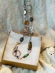 Handmade Polymer Clay Necklace: Artisan Boho Jewelry - Etsy